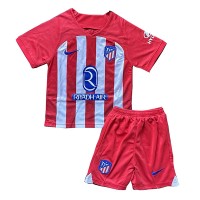 Camiseta Atletico Madrid Primera Equipación para niños 2023-24 manga corta (+ pantalones cortos)